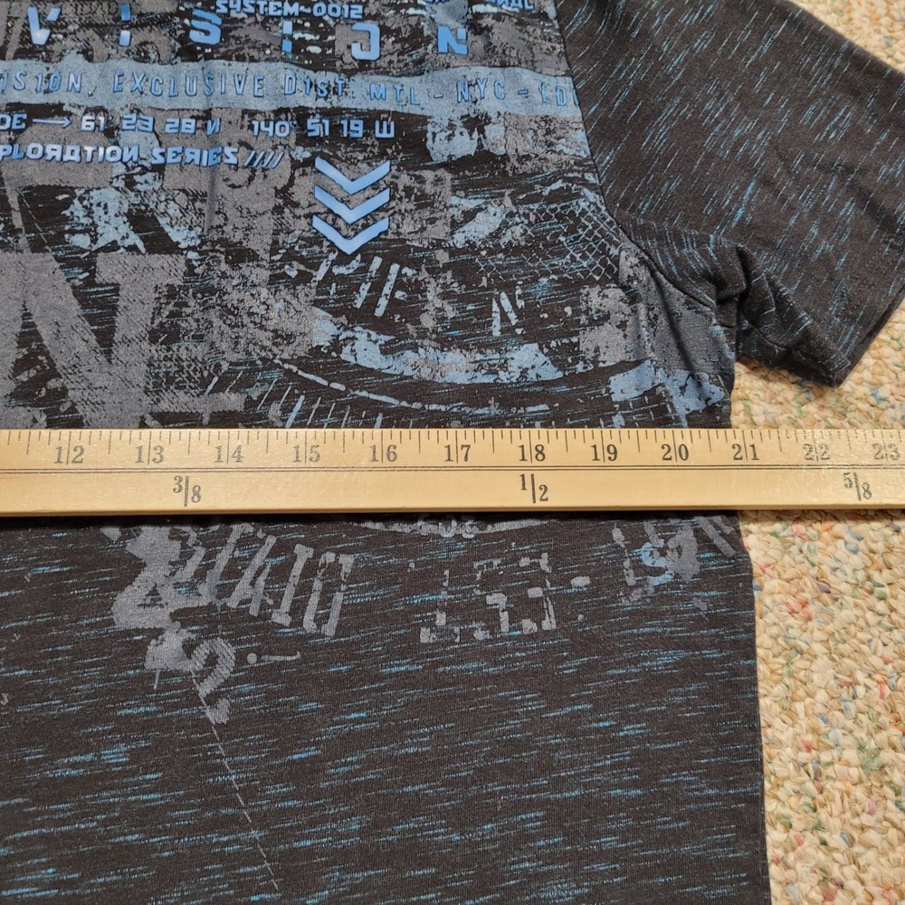 Projek Raw Shirt Mens Large Black Blue Space Dye Exploration Series Logo Graphic - Picture 12 of 15